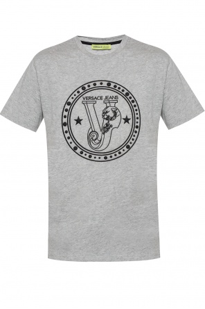 T-shirt with raised logo appliqué, zdjęcie 1 T-shirt with raised logo appliqué od Versace Jeans